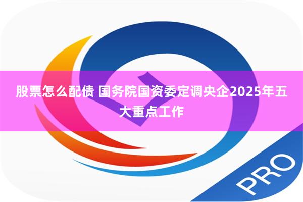 股票怎么配债 国务院国资委定调央企2025年五大重点工作