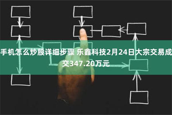 手机怎么炒股详细步骤 乐鑫科技2月24日大宗交易成交347.20万元